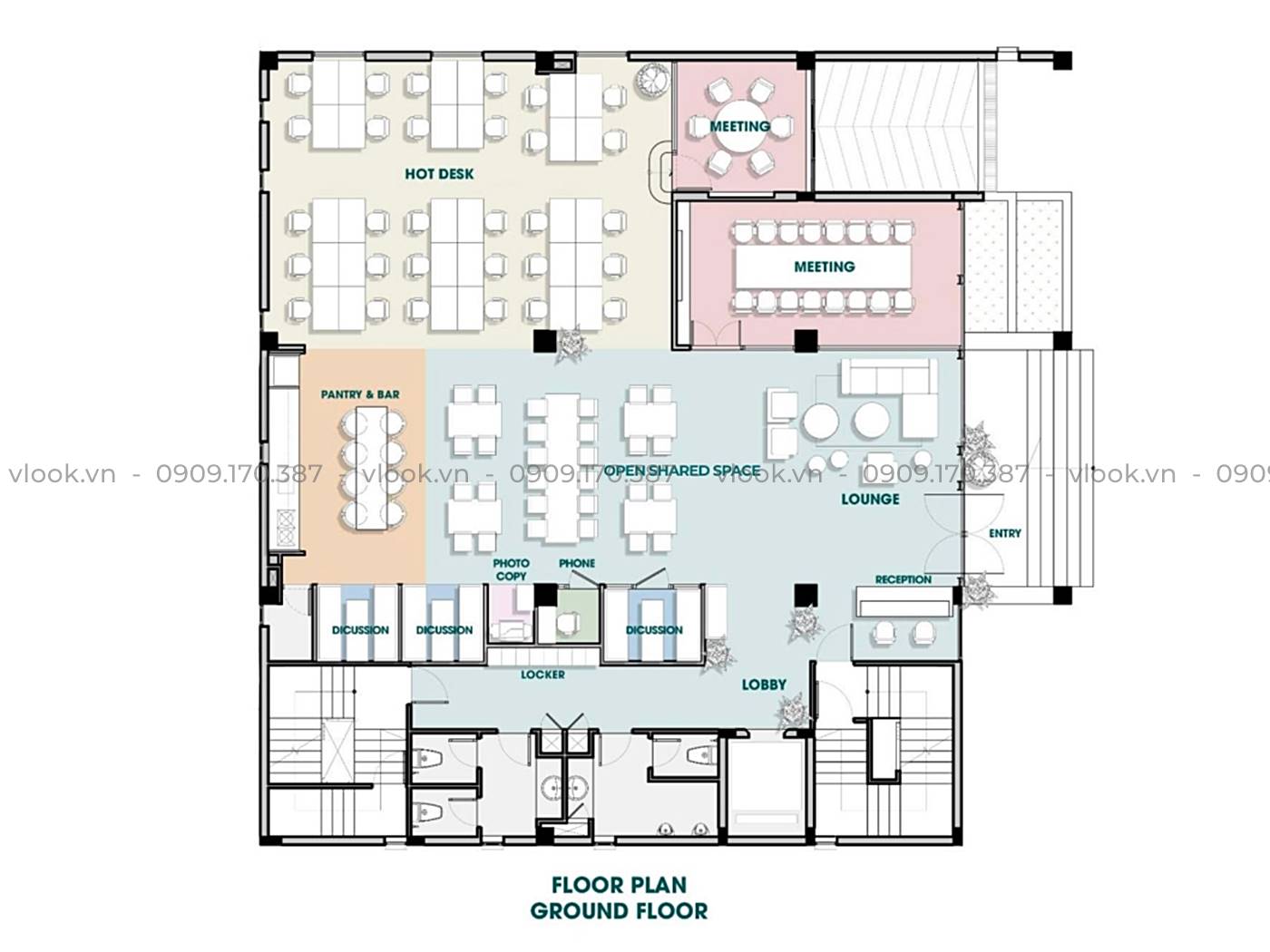 Cho thuê văn phòng trọn gói, coworking tại Serepok • Phan Chu Trinh, 175 Phan Chu Trinh, Phường 13, Quận Bình Thạnh - Vlook